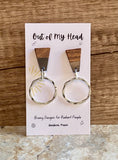 Wood and Metal Earrings