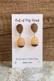 Wood and Metal Earrings