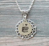 I Heart Books Necklace