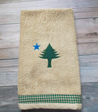1901 Maine State Flag - Hand Towel