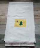 1901 Maine State Flag Tea Towels