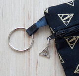 Wizard Symbol Ear Bud Case Key Chain - Coin Purse