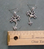 Neuron Earrings - Silver