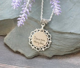 Dance Quote Necklace - Dance More Worry Less
