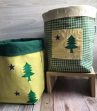 1901 Maine State Flag Reversible Fabric Basket