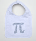 Pi Math Symbol Baby Bib ~ Reversible