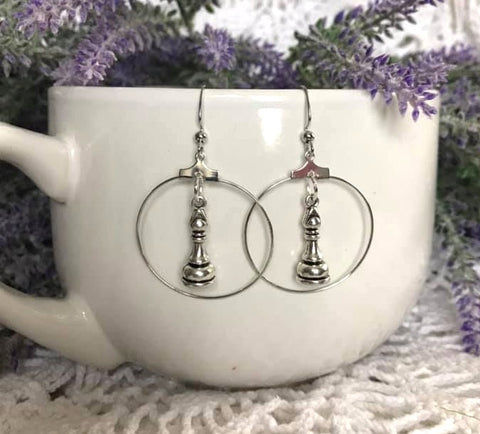 Chess Earrings and Necklace